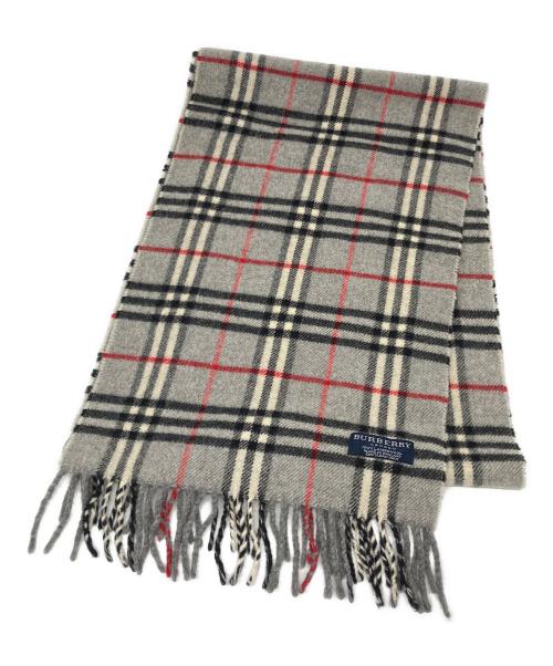 BURBERRY LONDON（バーバリーロンドン）BURBERRY LONDON (バーバリーロンドン) ノバチェックマフラー グレーの古着・服飾アイテム