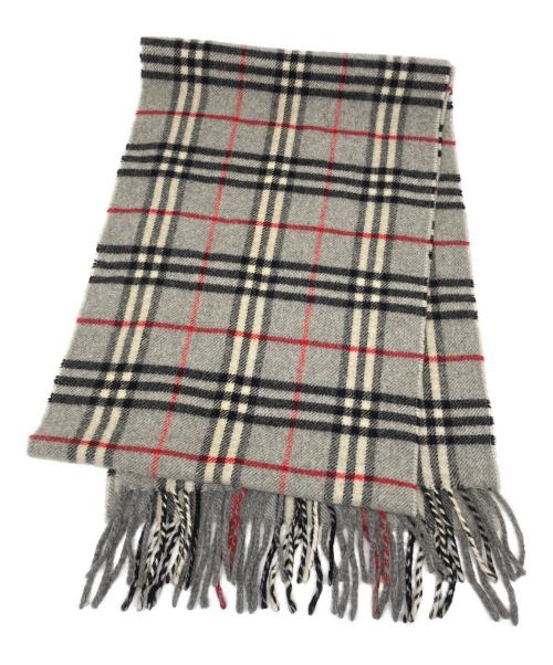 BURBERRY LONDON（バーバリーロンドン）BURBERRY LONDON (バーバリーロンドン) ノバチェックマフラー グレーの古着・服飾アイテム