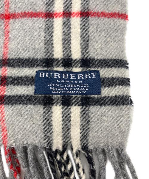 BURBERRY LONDON（バーバリーロンドン）BURBERRY LONDON (バーバリーロンドン) ノバチェックマフラー グレーの古着・服飾アイテム
