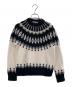 CristaSeya（クリスタセヤ）の古着「Oversized mountain sweater」｜ホワイト×ブラック