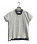 Maison Martin Margiela（メゾンマルタンマルジェラ）の古着「ペイント加工花柄カットソー」｜ホワイト×ブルー