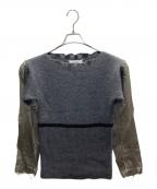 Maison Margielaメゾンマルジェラ）の古着「Raw Neckline Wool Sweater」｜グレー