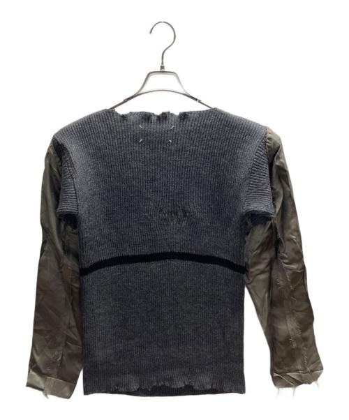 Maison Margiela（メゾンマルジェラ）Maison Margiela (メゾンマルジェラ) Raw Neckline Wool Sweater グレー サイズ:Sの古着・服飾アイテム