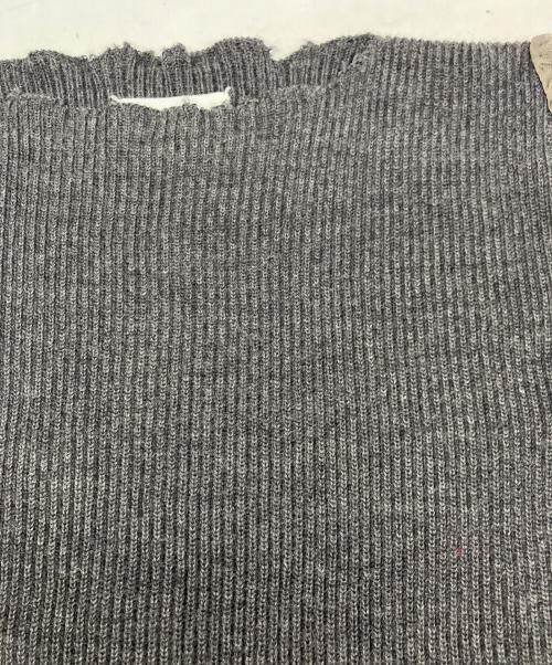 Maison Margiela（メゾンマルジェラ）Maison Margiela (メゾンマルジェラ) Raw Neckline Wool Sweater グレー サイズ:Sの古着・服飾アイテム