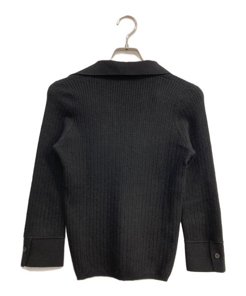 LORO PIANA（ロロピアーナ）LORO PIANA (ロロピアーナ) オープンカラーカシミヤニット ブラック サイズ:40の古着・服飾アイテム
