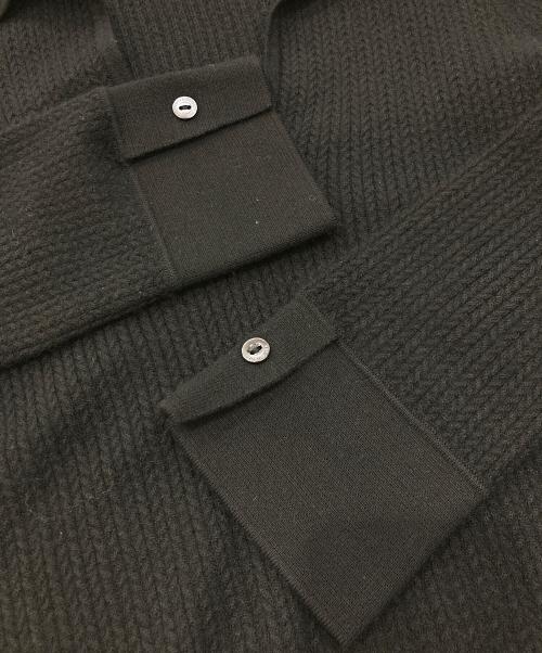LORO PIANA（ロロピアーナ）LORO PIANA (ロロピアーナ) オープンカラーカシミヤニット ブラック サイズ:40の古着・服飾アイテム