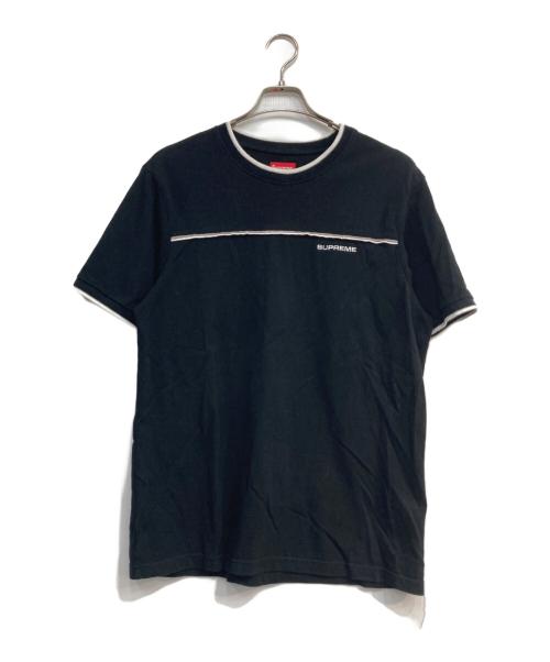 SUPREME（シュプリーム）Supreme (シュプリーム) Contrast Yoke Pique Top ブラック サイズ:Sの古着・服飾アイテム