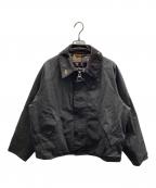 Barbourバブアー）の古着「TRANSPORT ワックスショートジャケット」｜ブラック