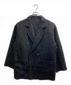 UNFOLLOWアンフォロー）の古着「super130s wool-cashmere rever middle c」｜ネイビー