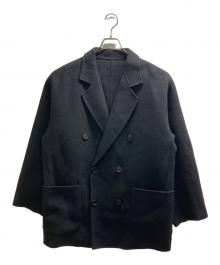 UNFOLLOW（アンフォロー）の古着「super130s wool-cashmere rever middle c」｜ネイビー