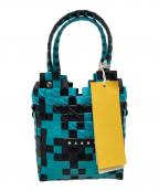 MARNIマルニ）の古着「ミニハンドバッグ」｜ブルー×ブラック