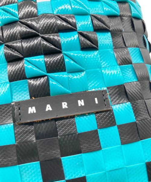 MARNI（マルニ）MARNI (マルニ) ミニハンドバッグ ブルー×ブラックの古着・服飾アイテム
