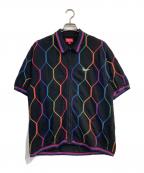 SUPREMEシュプリーム）の古着「Hex Zip Up Polo」｜ブラック