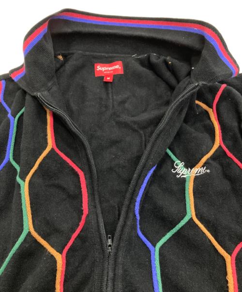 SUPREME（シュプリーム）Supreme (シュプリーム) Hex Zip Up Polo ブラック サイズ:Mの古着・服飾アイテム