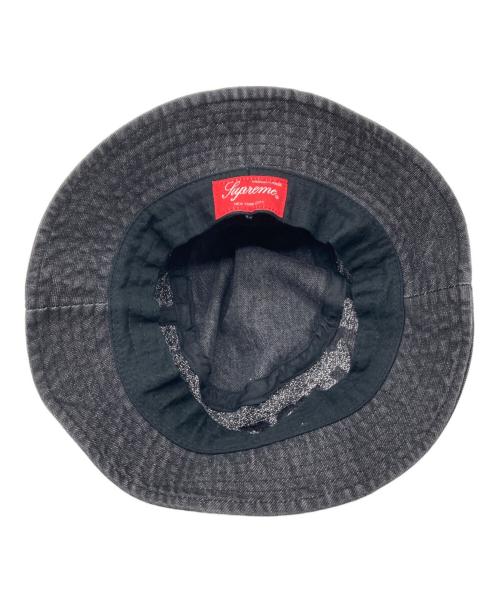 SUPREME（シュプリーム）Supreme (シュプリーム) Fade Jacquard Denim Crusher Supreme ブラックの古着・服飾アイテム