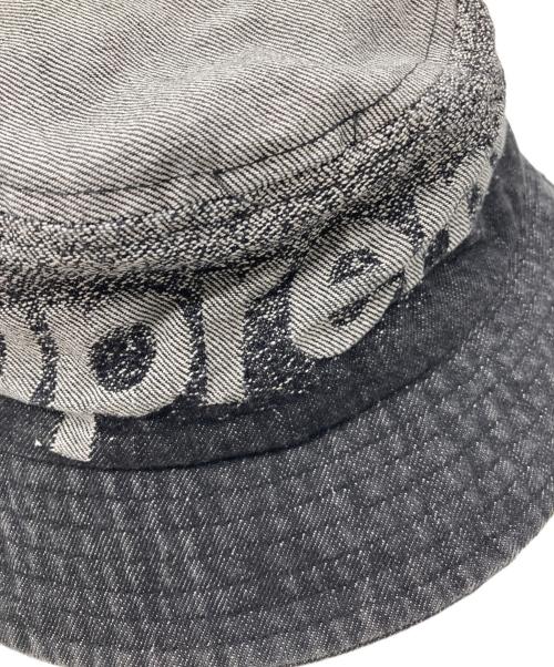 SUPREME（シュプリーム）Supreme (シュプリーム) Fade Jacquard Denim Crusher Supreme ブラックの古着・服飾アイテム