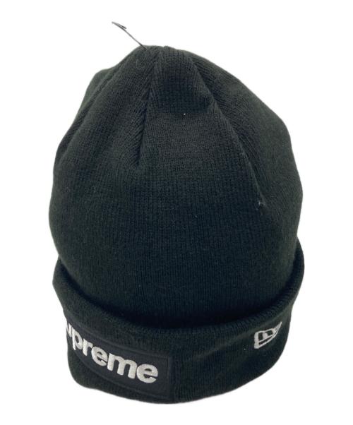 New Era（ニューエラ）New Era (ニューエラ) Supreme (シュプリーム) Box Logo Beanie ブラック 未使用品の古着・服飾アイテム
