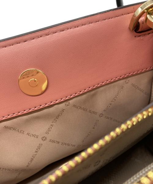 MICHAEL KORS（マイケルコース）MICHAEL KORS (マイケルコース) 2WAYバッグ ピンクの古着・服飾アイテム