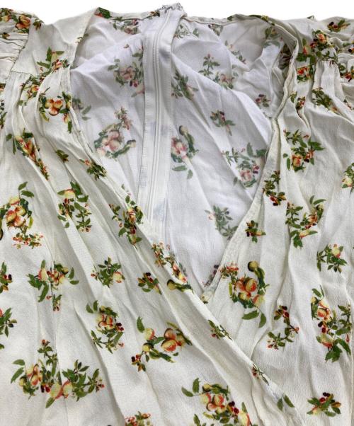 FRAY ID（フレイ アイディー）FRAY ID (フレイ アイディー) フルーツプリントレーヨンワンピース イエロー サイズ:1の古着・服飾アイテム