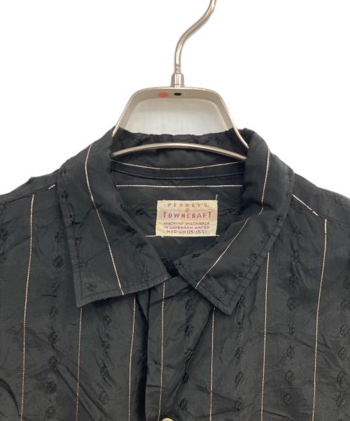 TOWN CRAFT（タウンクラフト）TOWN CRAFT (タウンクラフト) オープンカラーシャツ ブラック サイズ:Mの古着・服飾アイテム