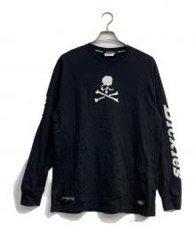 Dickies×Mastermind JAPAN（ディッキーズ×マスターマインド ジャパン）の古着「Logo Print Crewneck T-Shirt White」｜ブラック