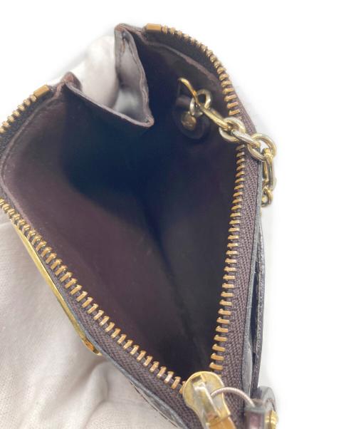 LOUIS VUITTON（ルイ ヴィトン）LOUIS VUITTON (ルイ ヴィトン) 財布　ヴェルニ　ポシェット・クレ NM　 アマラントの古着・服飾アイテム