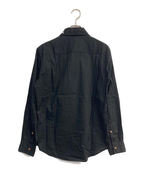 Vivienne Westwood man（ヴィヴィアン ウェストウッド マン）Vivienne Westwood man (ヴィヴィアン ウェストウッド マン) Embroidery Classic Shirt ブラック サイズ:48の古着・服飾アイテム