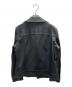 23区 (ニジュウサンク) ラムレザーダブルライダースジャケット ブラック サイズ:M：17000円
