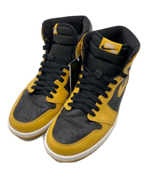 NIKE（ナイキ）NIKE (ナイキ) AIR JORDAN 1 RETRO HIGH OG ブラック×イエロー サイズ:28㎝の古着・服飾アイテム