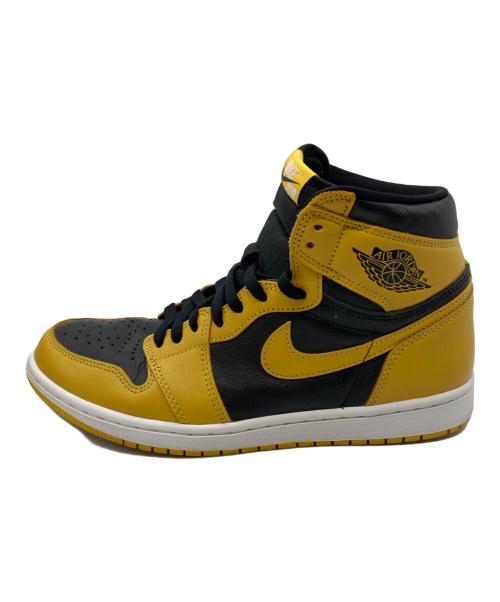 NIKE（ナイキ）NIKE (ナイキ) AIR JORDAN 1 RETRO HIGH OG ブラック×イエロー サイズ:28㎝の古着・服飾アイテム