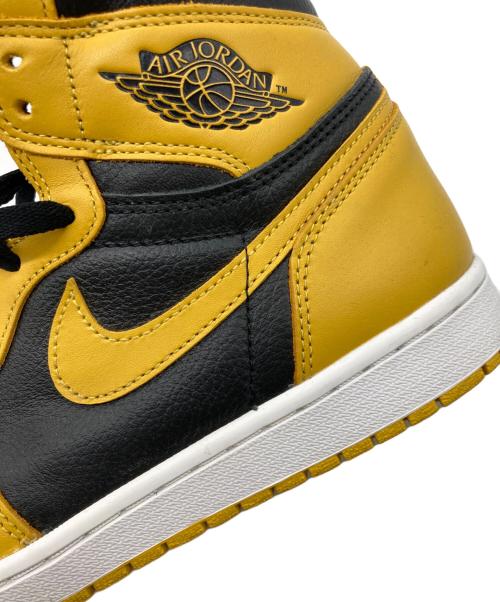 NIKE（ナイキ）NIKE (ナイキ) AIR JORDAN 1 RETRO HIGH OG ブラック×イエロー サイズ:28㎝の古着・服飾アイテム