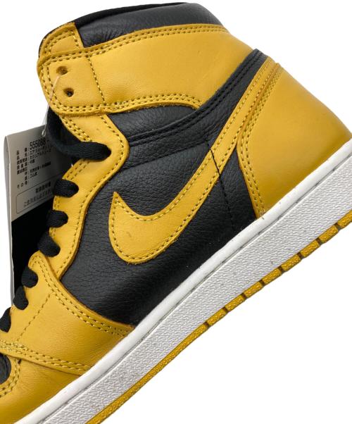 NIKE（ナイキ）NIKE (ナイキ) AIR JORDAN 1 RETRO HIGH OG ブラック×イエロー サイズ:28㎝の古着・服飾アイテム