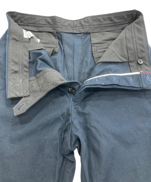 Thom Browne（トムブラウン）Thom Browne (トムブラウン) グログランテープコットンストレートパンツ ネイビー サイズ:2の古着・服飾アイテム