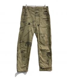 Engineered Garments（エンジニアド ガーメンツ）の古着「Fatigue Pant Graffiti Pt. F/Twill」｜ベージュ