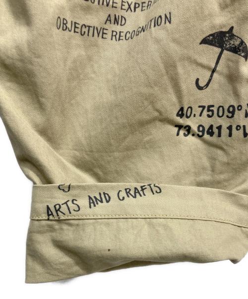 Engineered Garments（エンジニアド ガーメンツ）Engineered Garments (エンジニアド ガーメンツ) Fatigue Pant Graffiti Pt. F/Twill ベージュ サイズ:Ⅿの古着・服飾アイテム