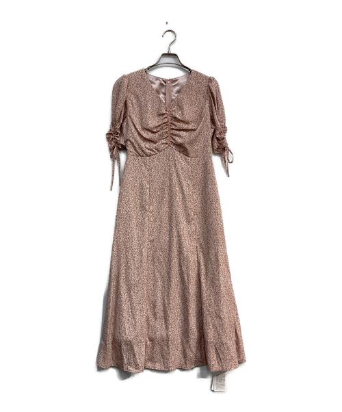 Rirandture（リランドチュール）Rirandture (リランドチュール) シャーリングフラワーワンピース ピンク サイズ:2 未使用品の古着・服飾アイテム