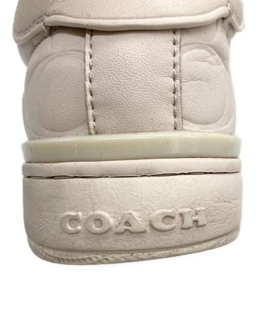 COACH（コーチ）COACH (コーチ) クリップ ロー トップ スニーカー・シグネチャー レザー アイボリー サイズ:22.5cmの古着・服飾アイテム