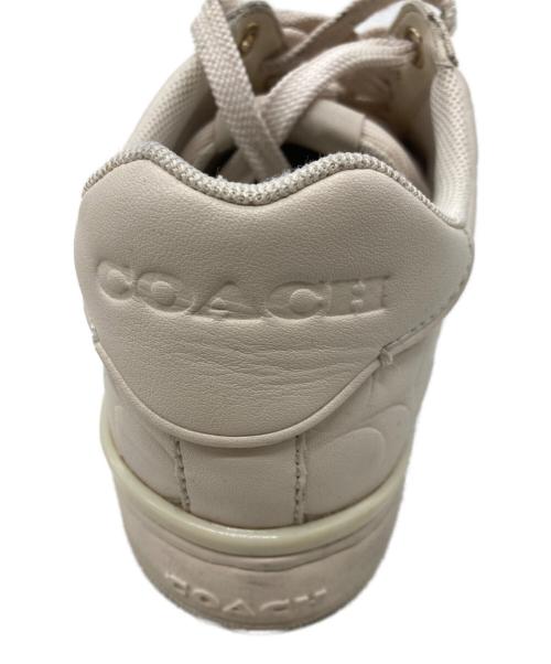 COACH（コーチ）COACH (コーチ) クリップ ロー トップ スニーカー・シグネチャー レザー アイボリー サイズ:22.5cmの古着・服飾アイテム