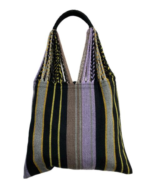 MARNI MARKET（マルニ マーケット）MARNI MARKET (マルニ マーケット) ハンモックトートハンドバッグ ブラック×パープルの古着・服飾アイテム