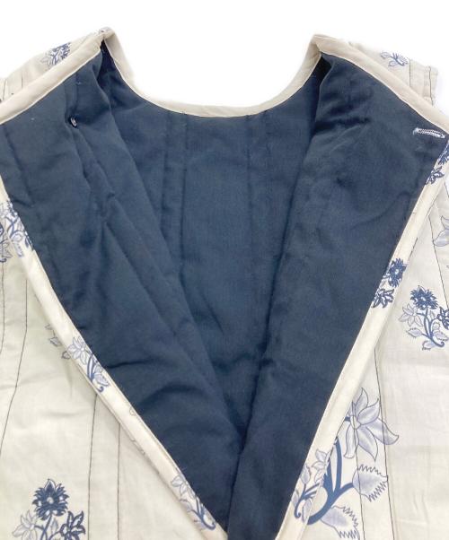 mizuiro-ind（ミズイロインド）mizuiro-ind (ミズイロインド) 2way print quitting vest ベージュ サイズ:Freeの古着・服飾アイテム