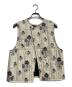 mizuiro-ind（ミズイロインド）の古着「2way print quitting vest」｜ベージュ