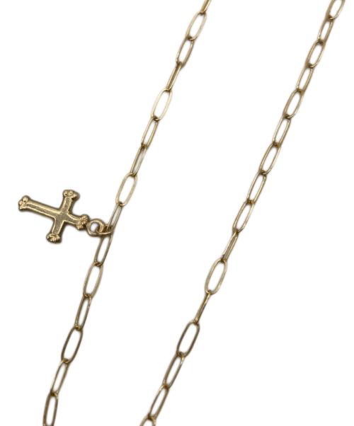 mariando（マリアンド）mariando (マリアンド) Double Charm Necklace (Coin & Cross)50㎝ ゴールドの古着・服飾アイテム
