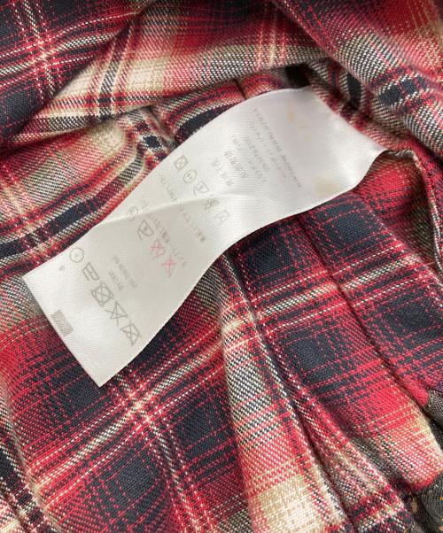 LOUIS VUITTON（ルイ ヴィトン）LOUIS VUITTON (ルイ ヴィトン) 半袖チェックシャツ レッド サイズ:36の古着・服飾アイテム