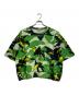 DRIES VAN NOTEN（ドリスヴァンノッテン）の古着「総柄半袖スウェット」｜グリーン