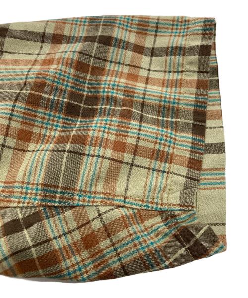 THE NORTHFACE PURPLELABEL（ザ・ノースフェイス パープルレーベル）THE NORTHFACE PURPLELABEL (ザ・ノースフェイス パープルレーベル) Madras Field H/S Shirt ベージュ サイズ:Ⅿの古着・服飾アイテム