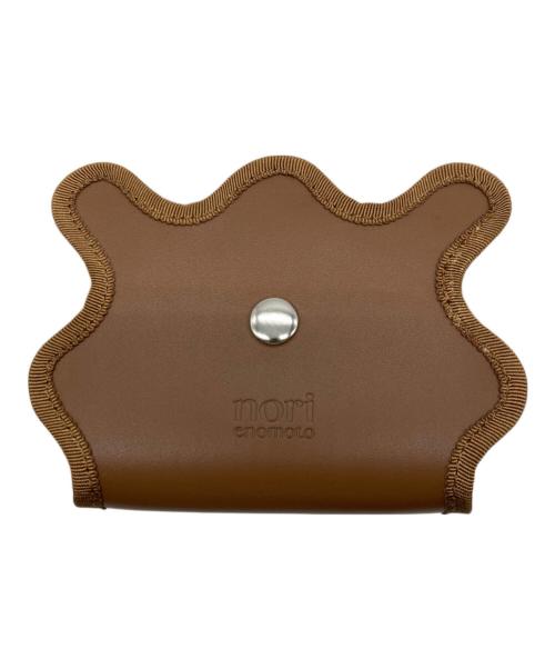 nori enomoto（ノリ エノモト）nori enomoto (ノリ エノモト) wave trifold wallet light brown×irisの古着・服飾アイテム