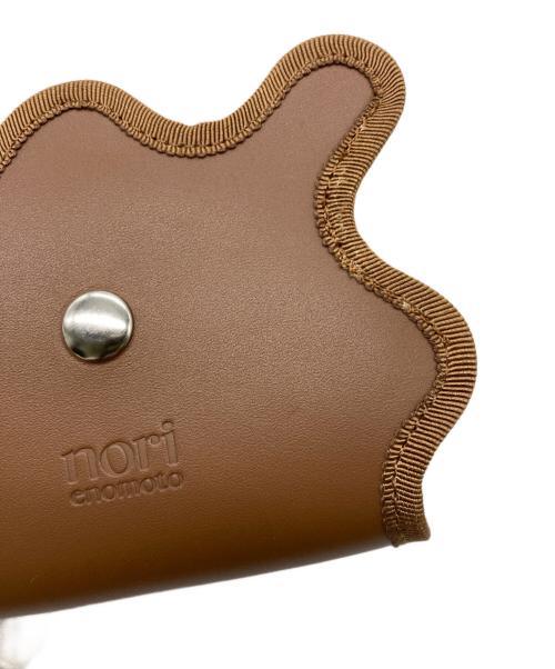 nori enomoto（ノリ エノモト）nori enomoto (ノリ エノモト) wave trifold wallet light brown×irisの古着・服飾アイテム