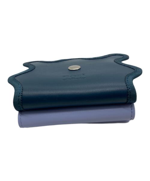 nori enomoto（ノリ エノモト）nori enomoto (ノリ エノモト) wave trifold wallet iceland blue×irisの古着・服飾アイテム