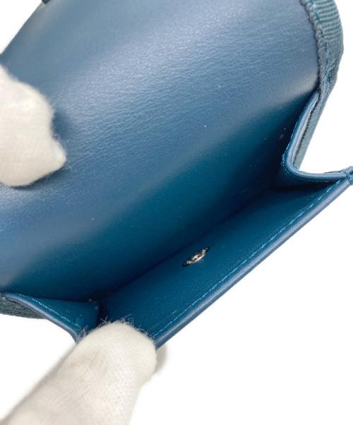 nori enomoto（ノリ エノモト）nori enomoto (ノリ エノモト) wave trifold wallet iceland blue×irisの古着・服飾アイテム