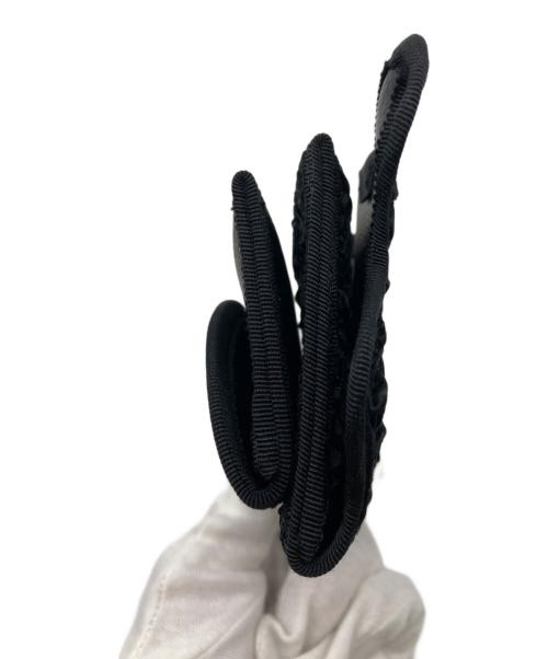 nori enomoto（ノリ エノモト）nori enomoto (ノリ エノモト) wave purse / black shirring ブラックの古着・服飾アイテム